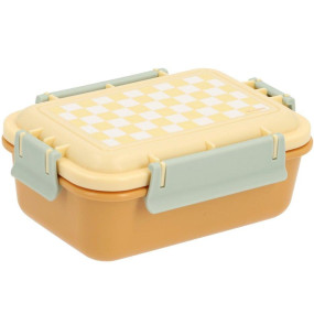 Lancheira Bento Stripes Yellow Chess